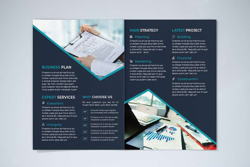 bifold-business-brochure-template