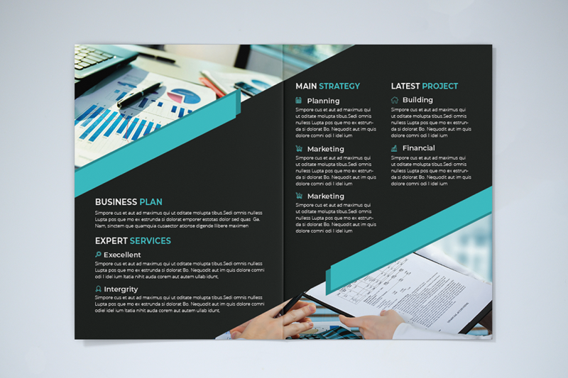 bifold-business-brochure-template