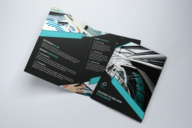 bifold-business-brochure-template