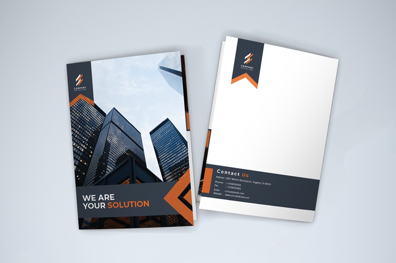 bifold-business-brochure-template