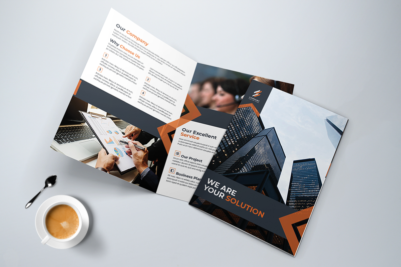 bifold-business-brochure-template