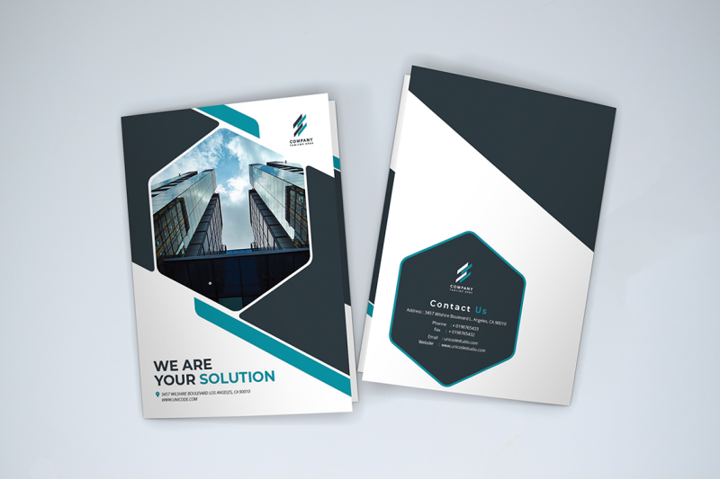 bifold-business-brochure-template