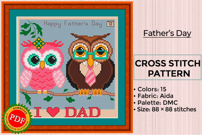 fathers-day-cross-stitch-pattern-two-owls