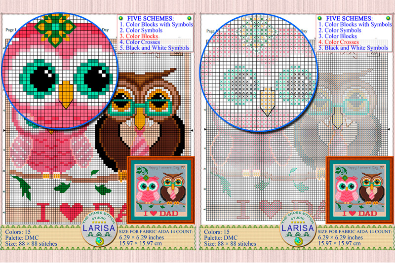 fathers-day-cross-stitch-pattern-two-owls