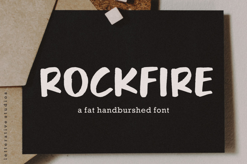 rockfire-fat-handbrushed-font