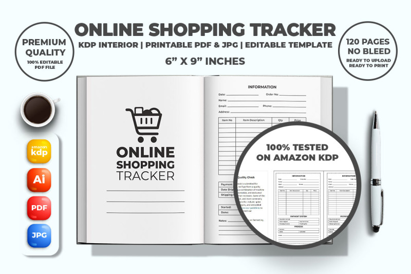 online-shopping-tracker-kdp-interior