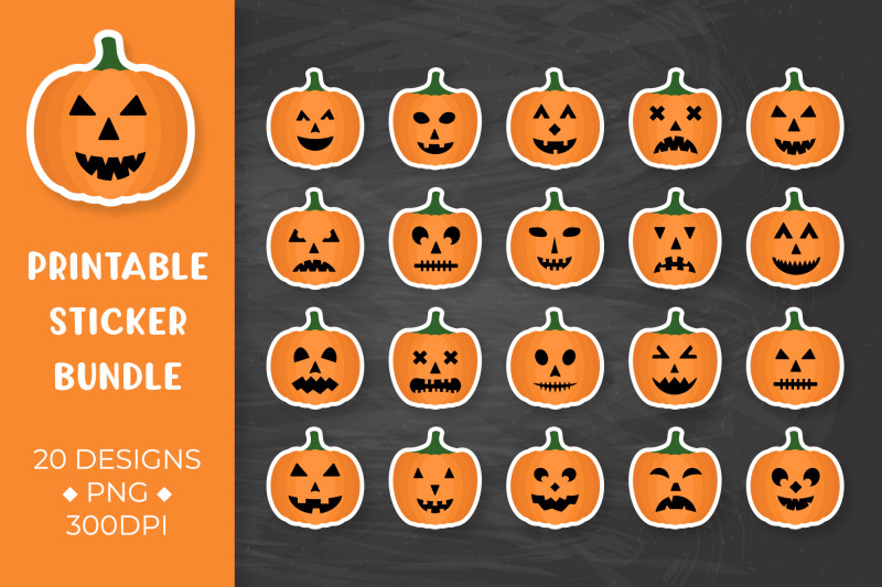 halloween-sticker-bundle-pumpkin-faces-stickers-printable