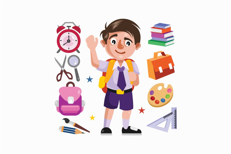 boy-student-and-school-supplies-illustration