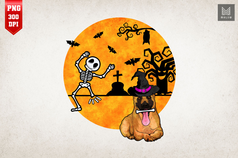 belgian-malinois-halloween-skeleton-bone