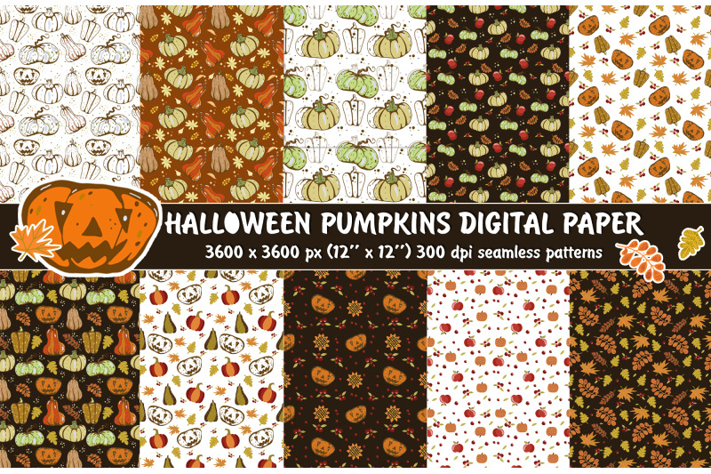 halloween-pumpkin-vector-seamless-patterns