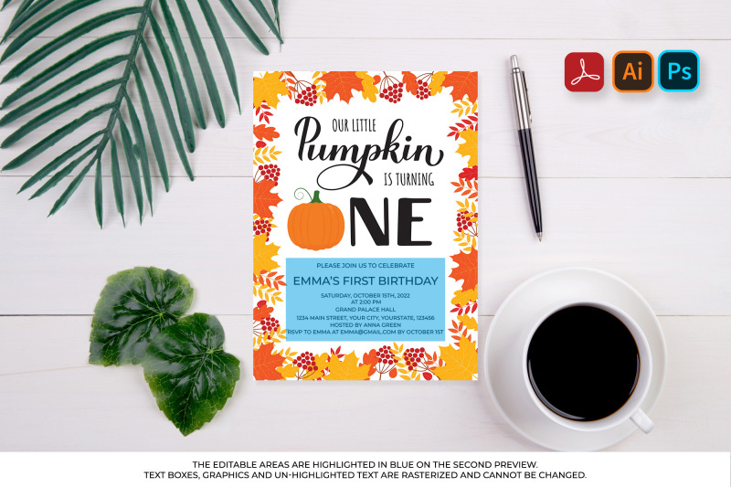 pumpkin-first-birthday-invitation-editable-template