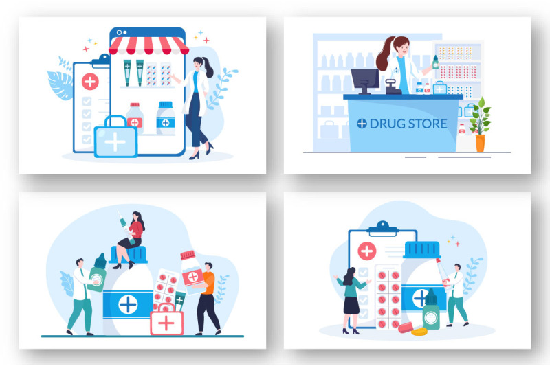 11-drug-store-illustration