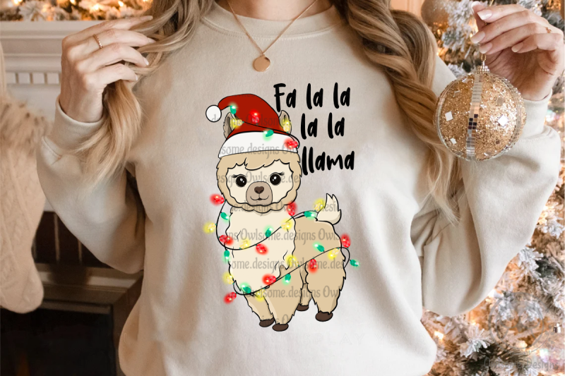 llama-christmas-sublimation