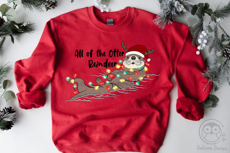 otter-christmas-sublimation