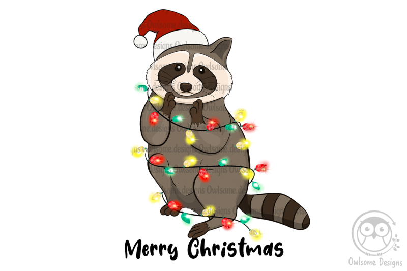 racoon-christmas-sublimation