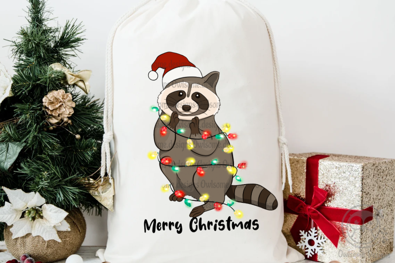 racoon-christmas-sublimation