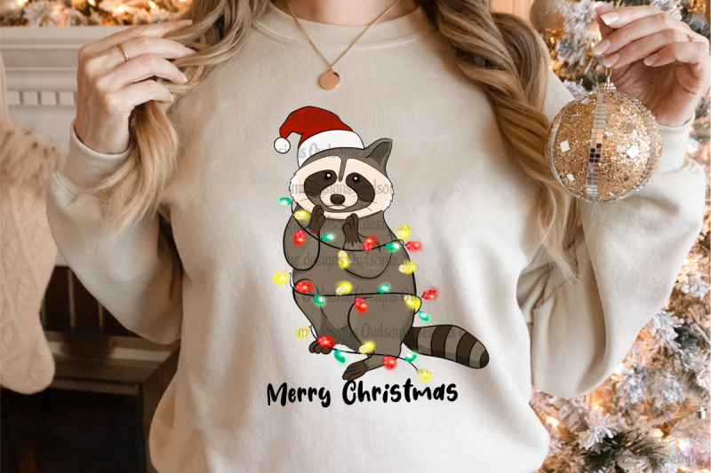 racoon-christmas-sublimation