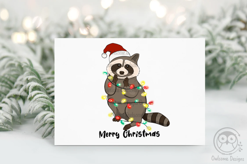 racoon-christmas-sublimation