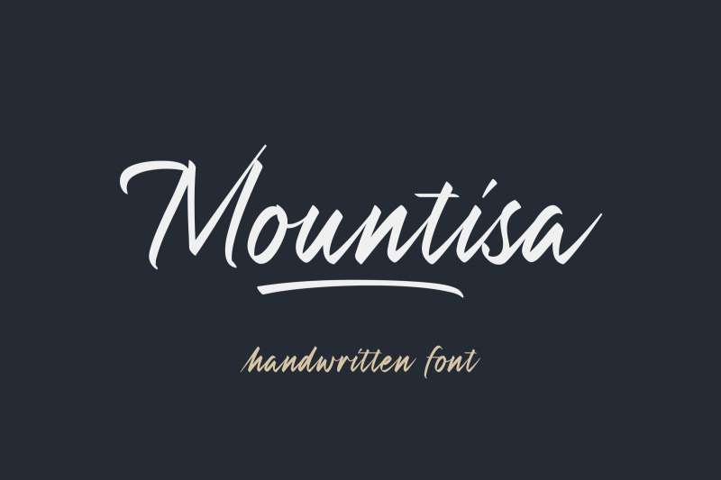 mountisa-handwritten-font