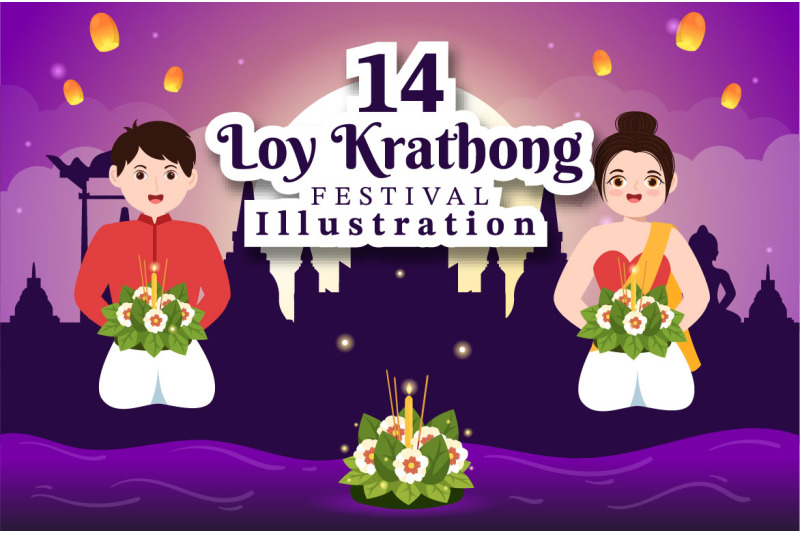 14-loy-krathong-festival-illustration