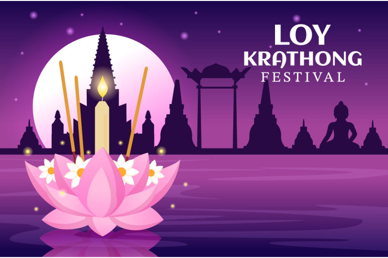 14-loy-krathong-festival-illustration