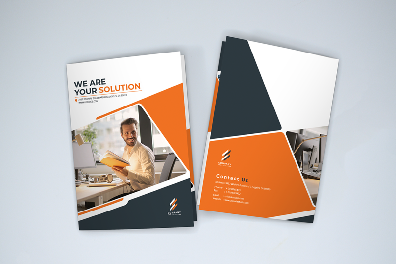 bifold-business-brochure-template