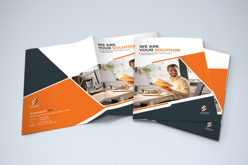bifold-business-brochure-template