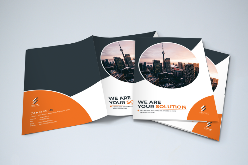 bifold-business-brochure-template