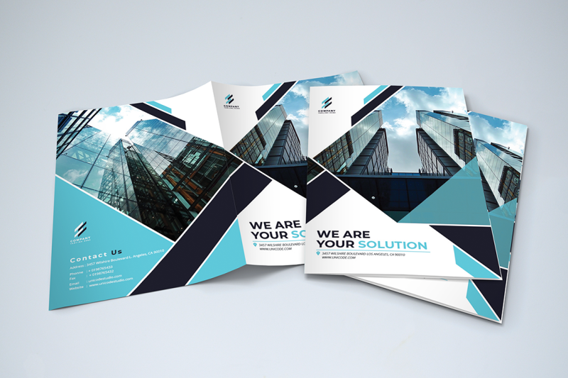 bifold-business-brochure-template