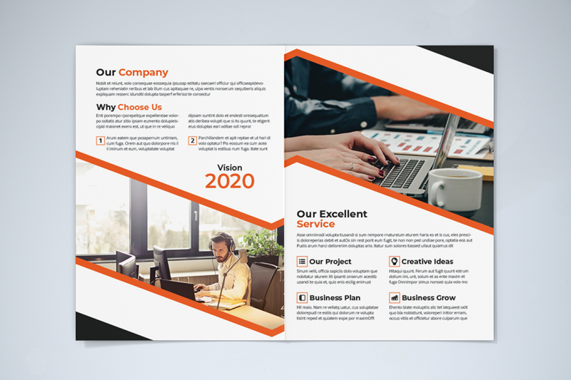 bifold-business-brochure-template