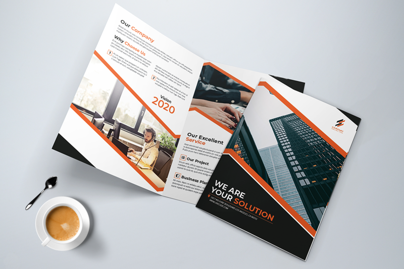 bifold-business-brochure-template