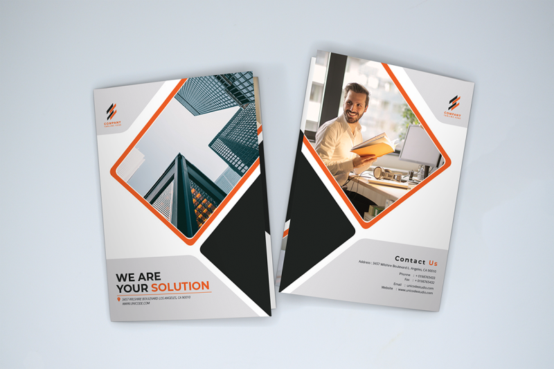 bifold-business-brochure-template