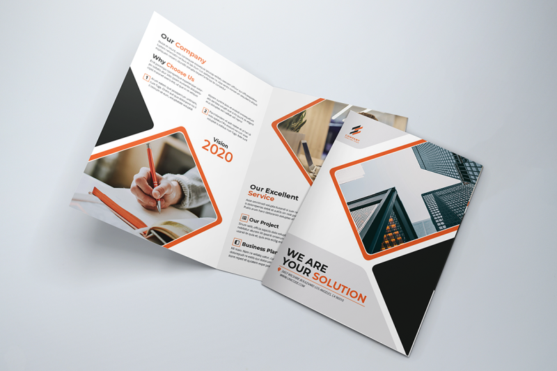 bifold-business-brochure-template