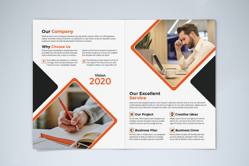 bifold-business-brochure-template