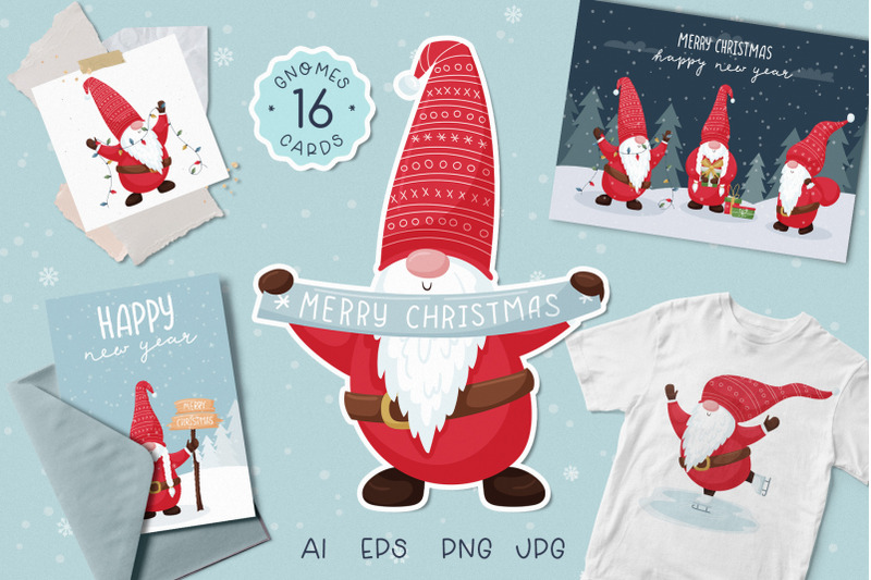 christmas-gnomes-characters-amp-cards