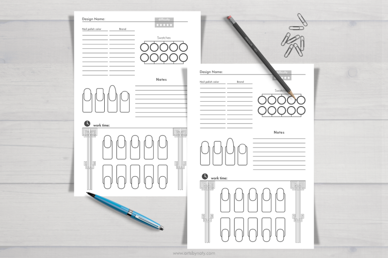kdp-art-nails-design-sketchbook-planner