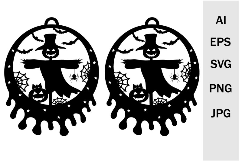 earrings-and-pendants-for-halloween-svg-template