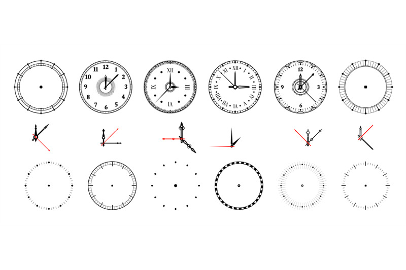 clock-face-vintage-and-modern-watch-dial-with-decorative-and-minimal