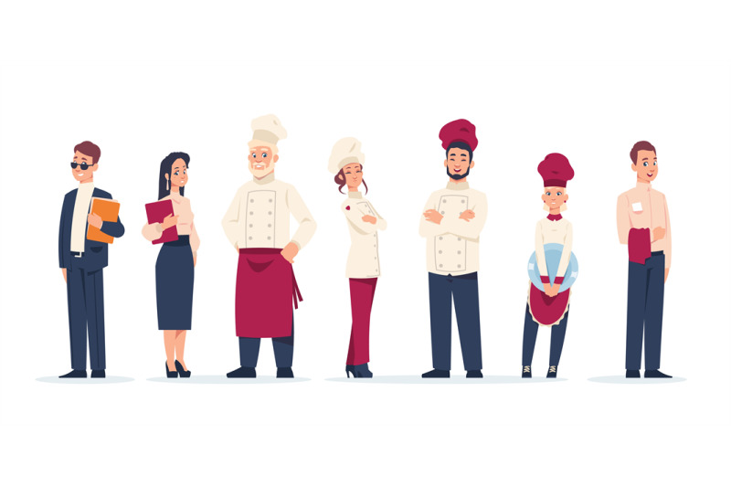 restaurant-workers-standing-people-work-in-cafe-waiter-and-chief-ad