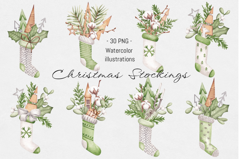 watercolor-christmas-stockings