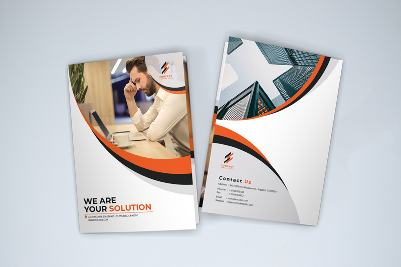 bifold-business-brochure-template