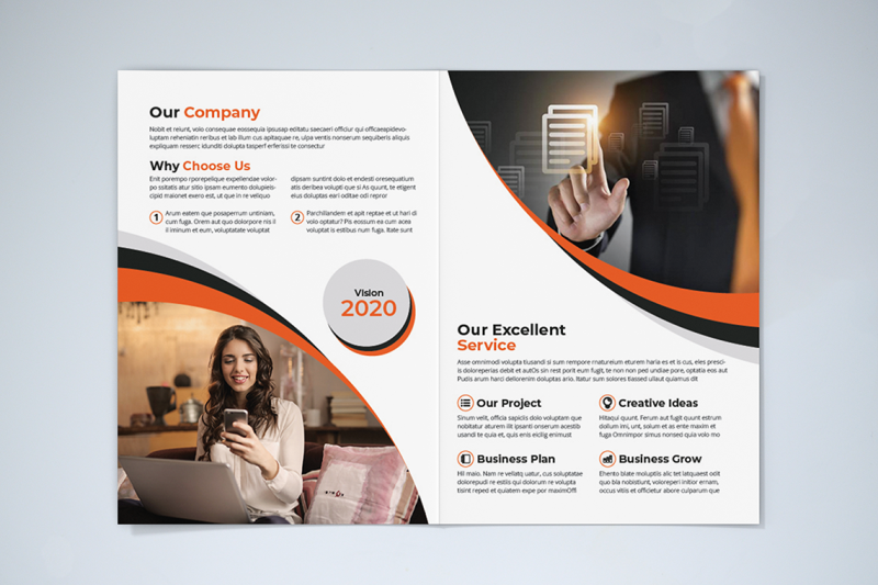 bifold-business-brochure-template