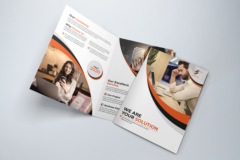 bifold-business-brochure-template