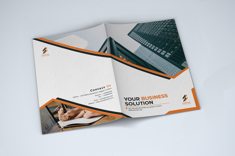 bifold-business-brochure-template