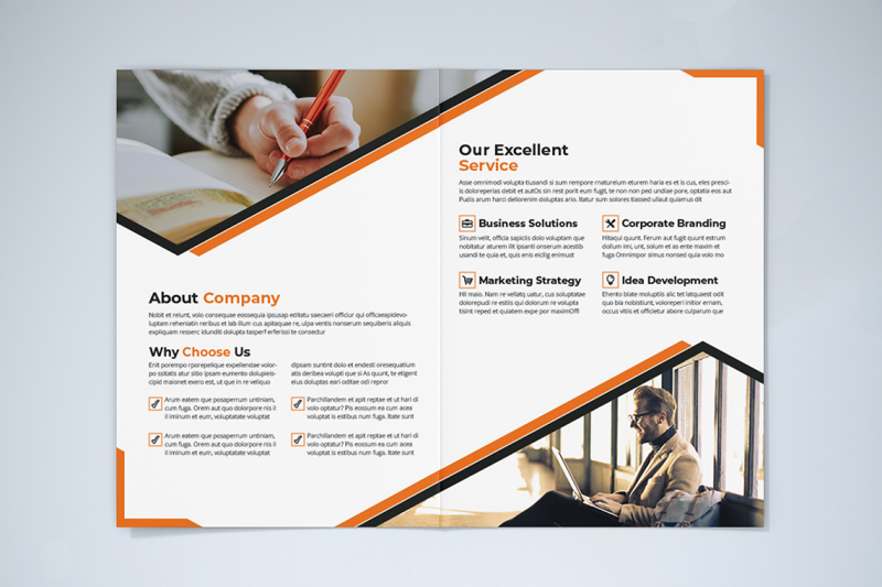 bifold-business-brochure-template