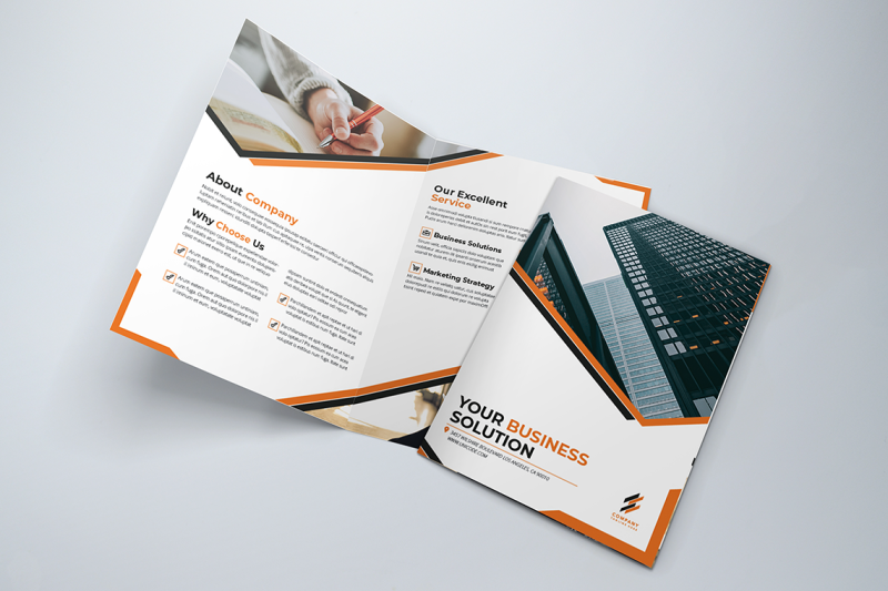 bifold-business-brochure-template