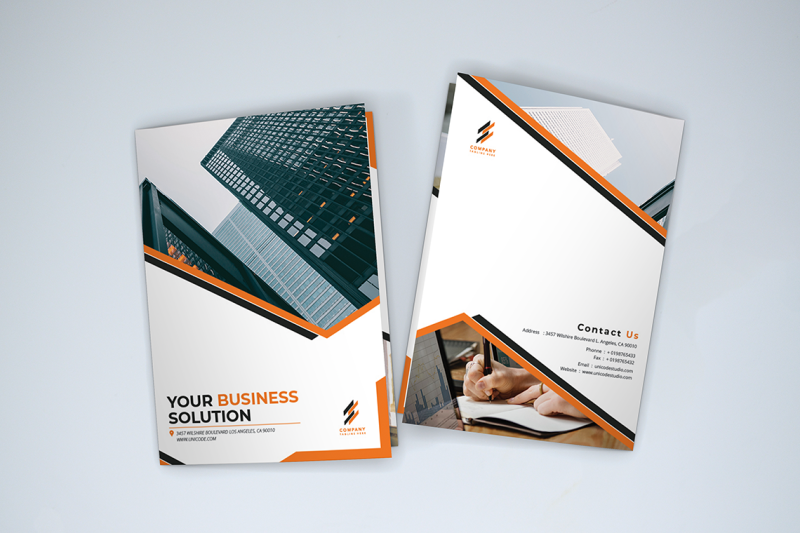 bifold-business-brochure-template