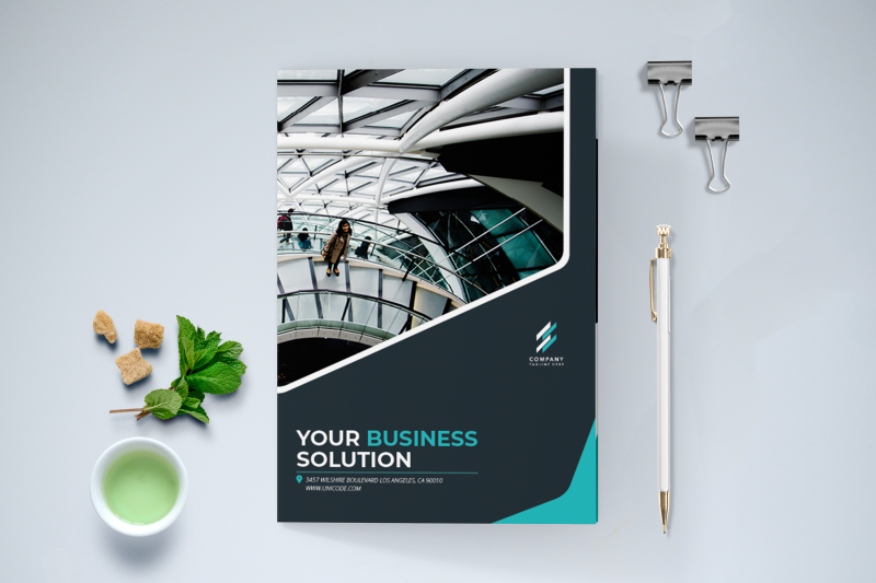 bifold-business-brochure-template