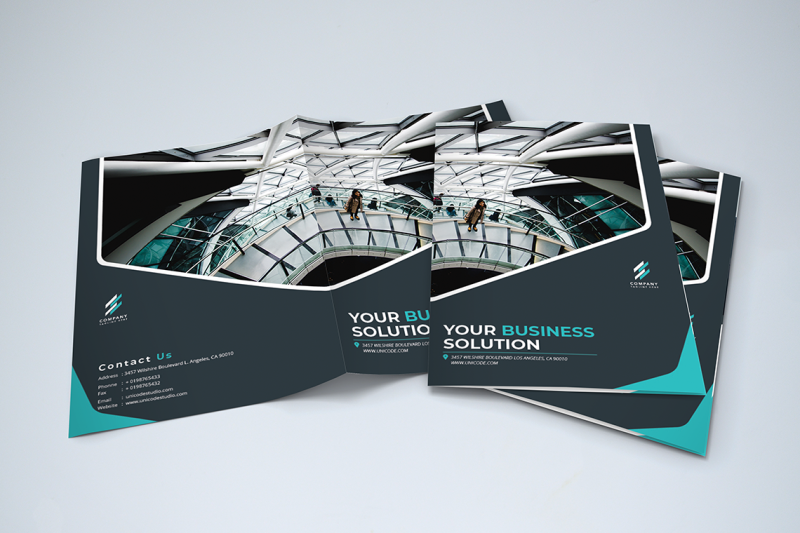 bifold-business-brochure-template