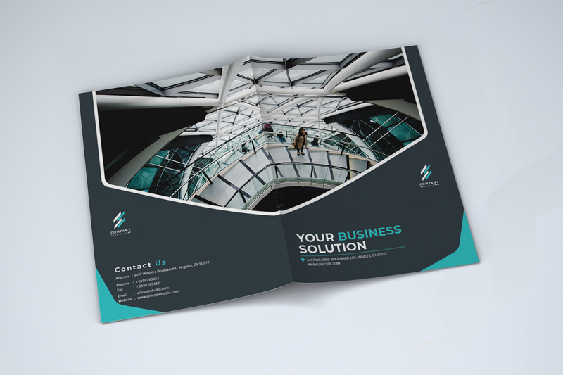 bifold-business-brochure-template